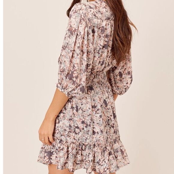 LOVESTITCH Reagan Floral‎ Mini Dress M Nwt - Picture 3 of 8